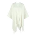thumbnail image 6 of 2PCS Ladies Crochet Open Knit Fringe Cape Shawl Sweater Cardigan, 6 of 7