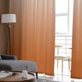 thumbnail image 4 of Burnt Orange Ombre Sheer Curtains 72 Inches Long 2 Panels Set, Window Sheer Curtains for Living Room/Bedroom, Farmhouse Orange Gradient Modern Abstract Art Light Filter Rod Pocket Curtain 52''x72''x2, 4 of 7