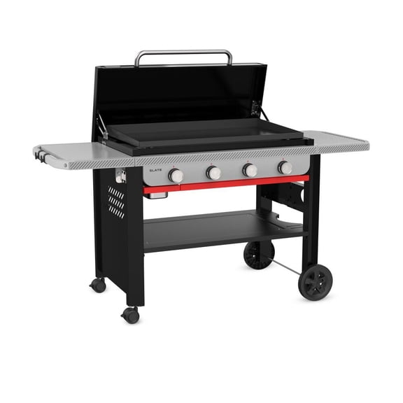 Weber Slate 36 Inch 4 Burner Liquid Propane Premium Griddle Black