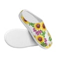 thumbnail image 3 of Yiaed Sunflowers Print Slippers Fuzzy Warm Cozy Slippers Non Slip House Slippers For Indoor Outdoor Slippers House Slippers-13, 3 of 7