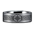 thumbnail image 2 of Mayan Strength Power Courage Tungsten Carbide Ring, 2 of 7