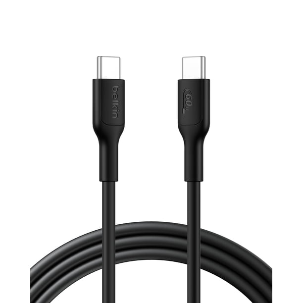 Cable USB-C a USB-C Belkin Eco 2 m 60W Carga Rápida Negro