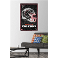 thumbnail image 2 of NFL Atlanta Falcons - Neon Helmet 23 Wall Poster with Push Pins, 22.375" x 34", 2 of 5