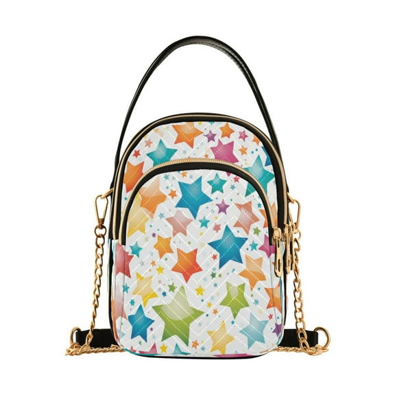 ALAZA Chain Crossbody Bags for Women Stars Shoulder Handbag Phone Purse
