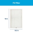 thumbnail image 3 of Filtrete Advanced Allergen, Bacteria & Virus True HEPA Air Purifier Filter, F2, 4 Pack, 3 of 12