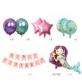 thumbnail image 2 of Kit de globos con forma de estrella y sirenas, 18 unidades, lámina de látex para fiesta de cumpleaño, 2 of 2