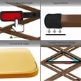 thumbnail image 3 of Plannu Petite Table Pliante, Plateau de Télévision Réglable, Table de Dîner Portable, Léger, Sans Assemblage, Facile à Plier et à Ranger, Bureau Robuste pour une Utilisation Extérieure Intérieure au Bureau de Jardinage, Blanc, 3 of 4