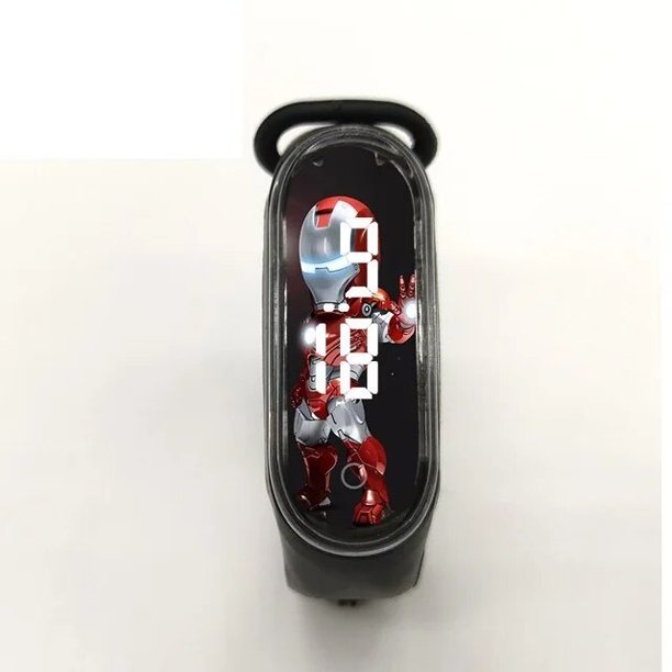 Disney-pulsera luminosa de princesa Frozen Aisha, reloj de Spider-Man táctil para estudiantes, reloj deportivo LED para niños, regalos de cumpleaños