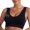 Black, variant on HomeDM Wireless Bras for Women No Underwire Supportive Bralettes - Sizes S-4XL Yoga Workout Fitness Seamless Bralettes Everyday Full Coverage Comfort Tshirt Bras - Gray/L