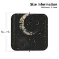 thumbnail image 3 of Fuzoiu Abstract Starry Sky Moon Print Leather Coasters Set,Drink Coasters Set of 6,for Tabletop Protection, Durable PVC Coasters,Home Décor and Housewarming Gift,Square, 3 of 7