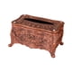 thumbnail image 1 of Caja de pañuelos acrílicos, dispensador de servilletas Rectangular, contenedor de almacenamiento, soporte de papel higiénico para baño, dormitorio, Pequeño Bronce Rojo BLESIY sostenedor del tejido, 1 of 8