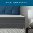 thumbnail image 5 of Lucid 2" Memory Foam Mattress Topper with Charcoal and Aloe Infusion, Twin-XL, 5 of 9
