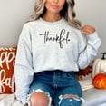 thumbnail image 5 of Thankful Sweatshirt, Thanksgiving Sweatshirt for Women, Thanksgiving Sweatshirt, Autumn sweatshirt, Thanksgiving Crewneck, Fall Sweatsh (LightBlue, M), 5 of 12