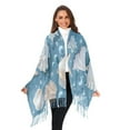 thumbnail image 6 of Hippocampus Starfish Shells Winter Scarf for Women Fashion Warm Long Soft Blanket Scarves Gifts, 6 of 10