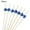 Blue, variant on 100pcs Wood Cocktail Picks, Colorful Fruit Drink Skewers Cocktail Toothpicks Bulk for Fruit Sticks Sandwich Dessert Party Decorations