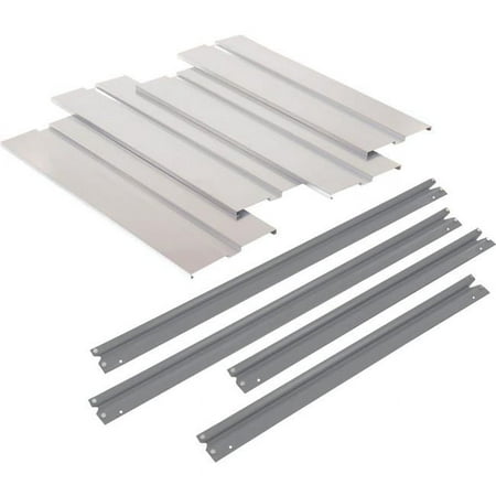 48 x 36 in. Additional Level High Capacity Rack with Steel Deck Gray