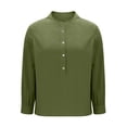 thumbnail image 2 of TaTaai Women's Printed Long Sleeve Top, Smocked Cuff Blouse with Loose Casual Fit, Stylish Tunic for Spring and Winter Gift, 2 of 5