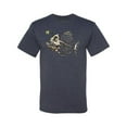 thumbnail image 2 of Wild Bobby, Funny Fishbone Skeleton Angler Fish, Animal Lover, Men Graphic Tees, Vintage Heather Navy, Small, 2 of 3