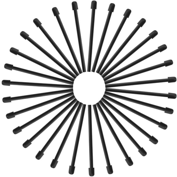 Black Plastic Stylus Pen Tips with Sensitive Touch and Durable Design for Pen Use 30pcs