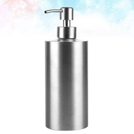 Masteelf Stainless Steel Soap Dispenser with Pump for Storage Silver and Rust Proof 550ml