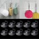 thumbnail image 2 of Ganchos de ventosa, 10 unidades, transparentes, resistentes, para colgar en la pared., 2 of 5