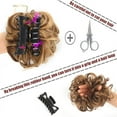 thumbnail image 6 of Janrevotw Grab Clip Hair Ring Claw Clip Messy Bun Wig Piece Wavy Curly Messy Bun Extension Claw Clip For Women Girls, 6 of 8