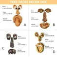 thumbnail image 6 of Tree Faces Decor Outdoor, 12 Inch Tree Face Outdoor Statues Old Man Tree Hugger Bark Ghost Face Decoration Funny Yard Art, Tree Decor Outdoor for Halloween Easter Garden Creative Props, 6 of 7