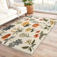 thumbnail image 1 of Floral Rugs for Bedroom - 6x8 Rug - Wildflower Rug - Flower Botanical Area Rug - Spring Beige Rugs - Girls Carpet, 1 of 7