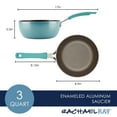 thumbnail image 5 of Rachael Ray Cook + Create Aluminum Nonstick Saucier Pan, 3 Quart, Agave Blue, 5 of 9