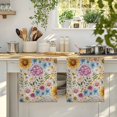 thumbnail image 4 of Sunflower Vintage Kitchen Towels Set of 1, Yellow Floral Summer Botanical Retro Art Absorbent Dish Towels for Kitchen, Microfiber Hand Towel, Quick Drying Tea Towel for Cleaning Decorative Dishcloths, 4 of 7