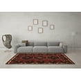 thumbnail image 3 of Ahgly Company Indoor Square Persian Brown Traditional Area Rugs, 5' Square, 3 of 4