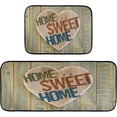thumbnail image 7 of Home Sweet Home Quote Kitchen Rugs 2 Pieces, Wooden Heart Floor Mat Room Area Rug Washable Carpet Perfect for Living Room Bedroom Entryway, 7 of 7