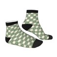thumbnail image 6 of Salouo Daisy Plaid Green Pattern Unisex Middle Tube Socks,Middle-Finger Knee High Socks Over The Calf Tube Stocking Crew Stockings for Women and Men Tube Socks, 6 of 8