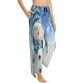 thumbnail image 3 of Kdxio Women's Comfy Stretch Christmas Snowman In The SnowPrint Drawstring Pajama Pants-XX-Large, 3 of 9