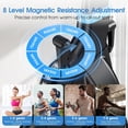thumbnail image 6 of HXD-ERGO Exercise Bike, Air & Magnetic Resistance Stationary Bike for Home, Silent Belt Drive, App Compatible Cycling Bike with LCD Monitor, 350lbs Capacity Workout Bike, 6 of 10