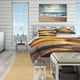 thumbnail image 4 of Designart 'Yellow Sunset Through Dark Clouds' Juego de cama de playa - Funda nórdica &, 4 of 5