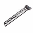 thumbnail image 4 of Piano con teclado enrollable de 61 teclas, función MIDI, Piano portátil con pantalla Digital LED, enchufe de 100-240V para EE. UU., 4 of 5