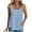 1Blue, variant on Womens Summer Floral Eyelet Embroidery Tank Tops Loose Fit Scoop Neck Sleeveless Tops Spaghetti Strap Camisole Shirts