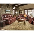 thumbnail image 2 of Cambridge Telluride Leather Double Reclining Sofa in Oxblood, 2 of 2