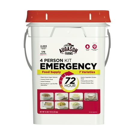 - Augason Farms 72-Hour 4-Person Emergency Food Storage Kit 14 lbs 7 oz