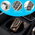 thumbnail image 5 of Key Fob Cover Compatible with Toyota Camry SE/LE 2018-2024 Corolla LE 2020-2026 4 Button Keychain Case Holder Protector,Gold White, 5 of 6