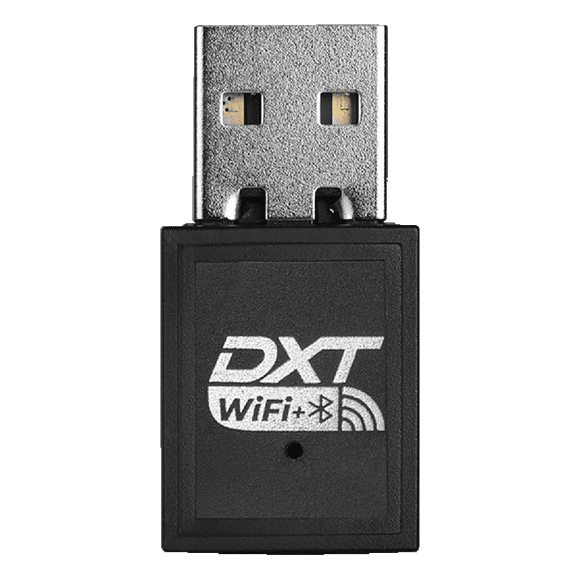 DXT Adaptador 2 en 1 WiFi Bluetooth 4.2 USB Mini 600Mbps 2.4G/5G Doble Banda Inalambrico Windows NDXTAD6BK