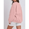 thumbnail image 6 of Biekopu Women’s Oversized Sweatshirts Long Sleeve Crew Neck Solid Color Pullover Tops Fall Clothes, 6 of 6