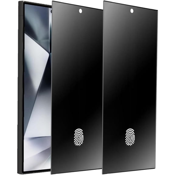 2 Pack Matte Privacy Tempered Glass for Samsung Galaxy S25 Ultra Anti-glare Anti-Spy Screen Protector Film Support Finger Unlock 6.9 inch