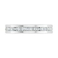 thumbnail image 3 of 1/2 Carat Channel Set Diamond Wedding Eternity Ring Band in 14K White Gold (Ring Size 5.5) (SI1-SI2 Clarity), 3 of 4