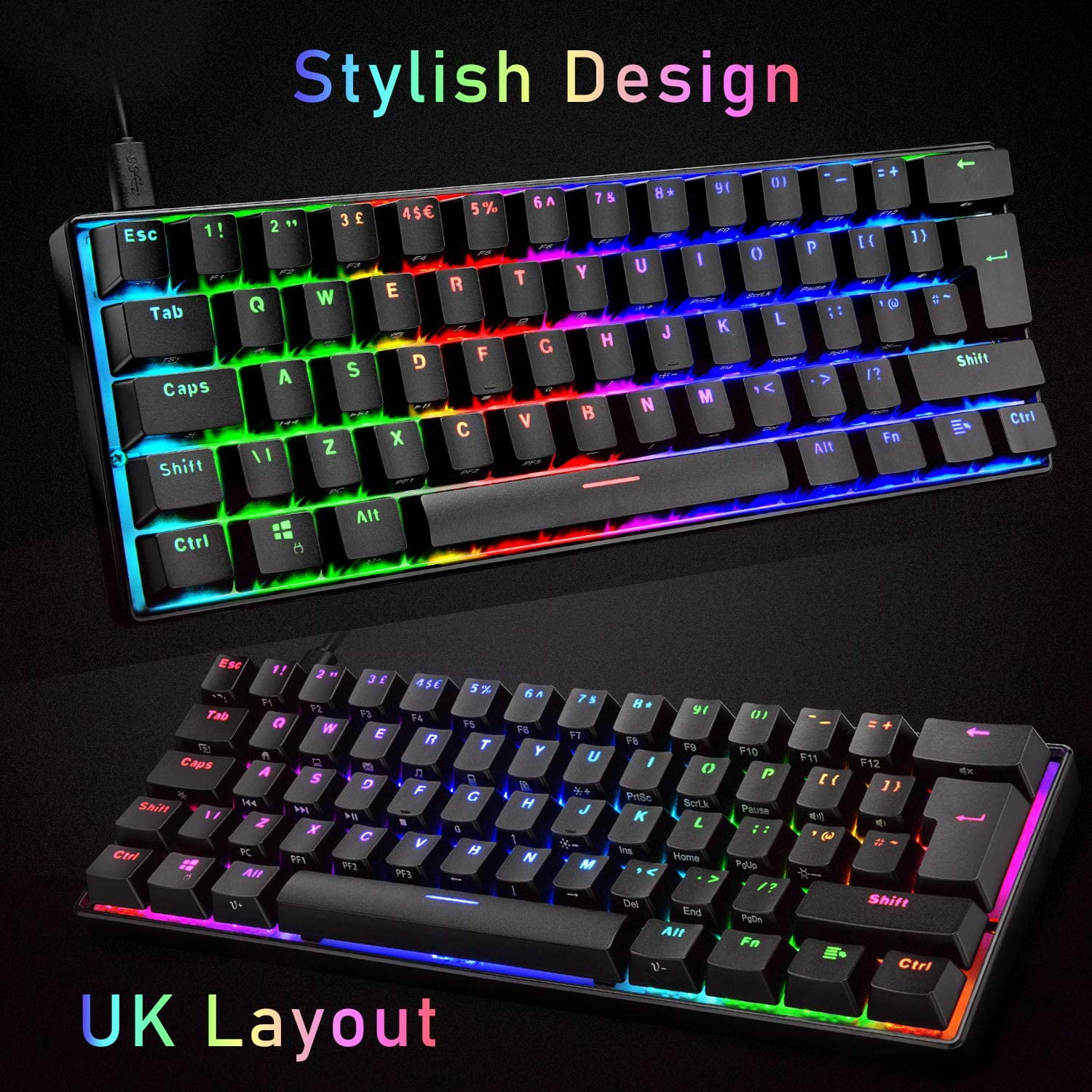 ★MeChan★ Amazon.com: YUNZII YZ21 Hot Swappable Mechanical Numeric