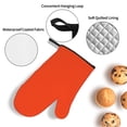 thumbnail image 3 of Sikiie Orange Oven Mitts and Pot Holders, Silicone Oven Gloves, Heat Resistant Oven Mitts 4Pcs Set, 3 of 6