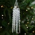 thumbnail image 3 of Clear Plastic Christmas Tree Ornaments, Shatterproof Holiday Decorations, Baubles, Lightweight Design, Home Decor, 3 of 8