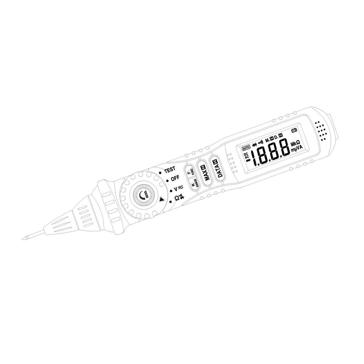 Mastech Pen-Type Digital Multimeter: Compact and Convenient Electrical Testing Tool (MS8211)