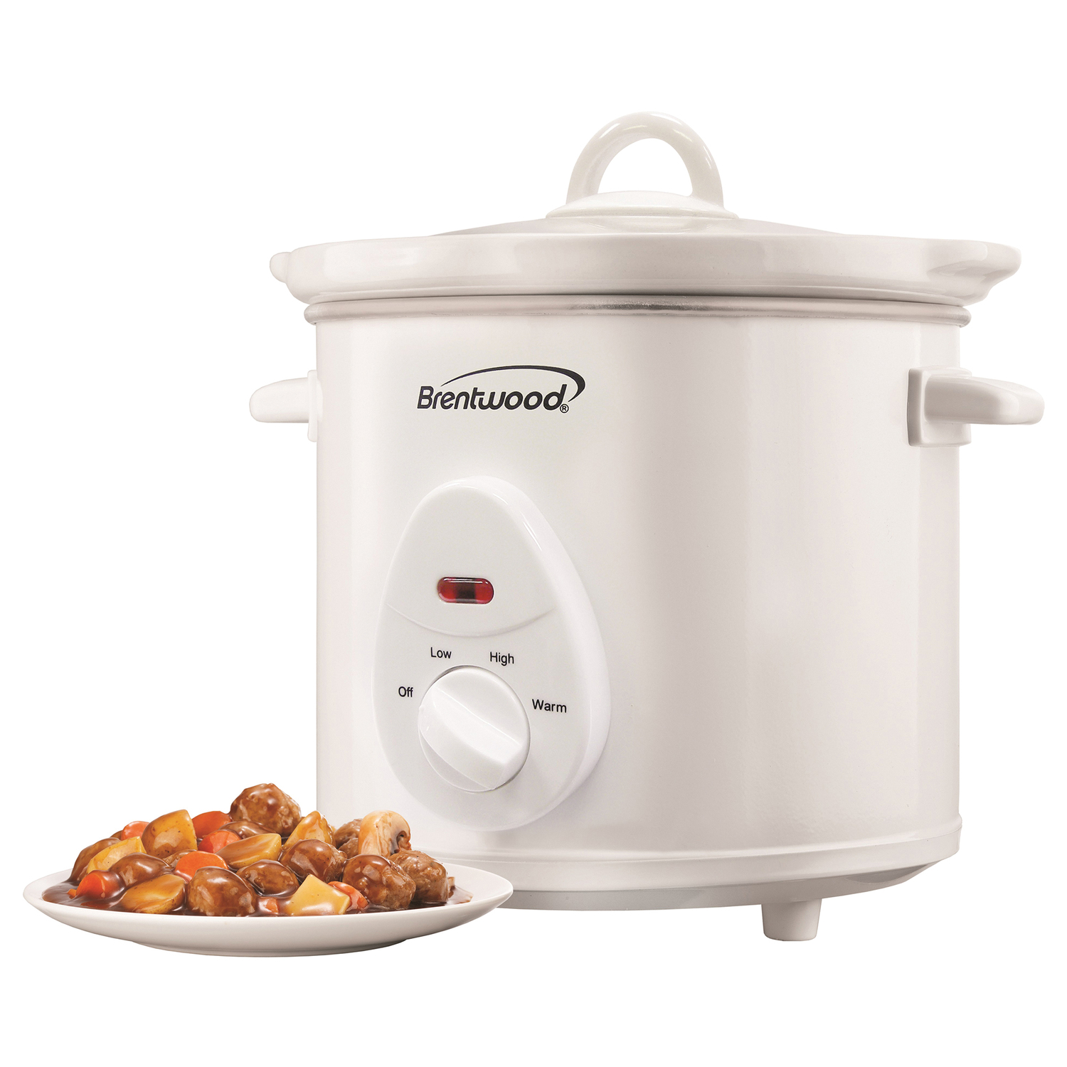 Brentwood 3 qt Slow Cooker, White